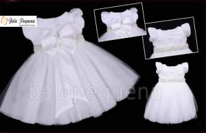vestido infantil branco