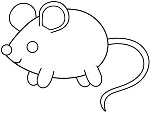 Rato para colorir